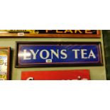 Lyons Tea enamel sign.