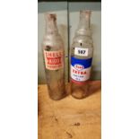 1950's Esso and Shell oil bottles.