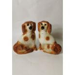 Pair of Staffordshire dogs.