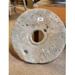 1846 Sandstone quern stone. (90 cm W).