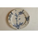 19th. C. blue and white Belleek plate.