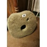 19th. C. sandstone quern stone.