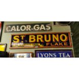 St Bruno Standard Dark Flake enamel advertising sign.