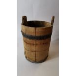 19th. C. pine tapered storage container.