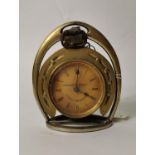 19th. C. Vanner and Prests Stable Requisites brass advertising clock.