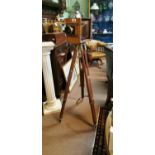 19th C. camera on tripod stand.