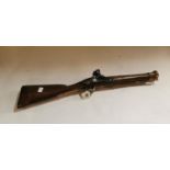 19th. C. Brass barrelled flintlock blunderbuss.