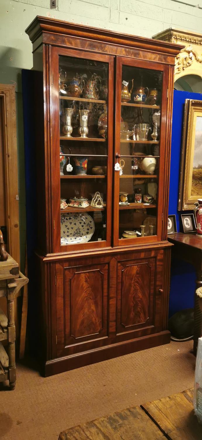 19th. C. mahogany bookcase.