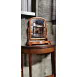 19th C. mahogany dressing table mirror.