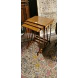 Edwardian mahogany nest of tables.