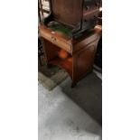 Mahogany single draw desk.