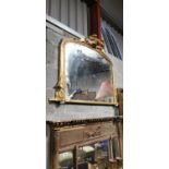 19th C. gilt overmantle.