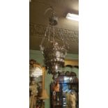 19th. C. silver plate Sanctuary Lamp.