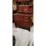 Edwardian mahogany chest of draws.