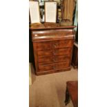 19th. C. mahogany writing desk.