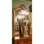 19th. C. gilt overmantle mirror.