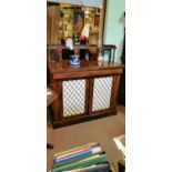 Regency rosewood two door chiffonier.