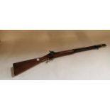 Enfield rifle Percussion capped muzzle loader.