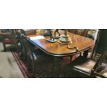 19th. C. mahogany dining room table.
