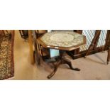 Georgian mahogany octagonal topped table.