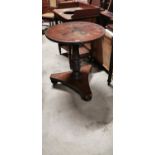 19th C. mahogany wine table.