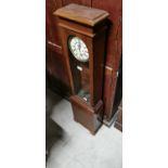 Mahogany granddaughter clock.