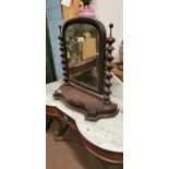 19th. C. mahogany dressing mirror.