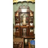 19th. C. inlaid rosewood mirror.