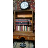 Edwardian mahogany book shelves.