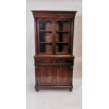 Victorian mahogany book case.