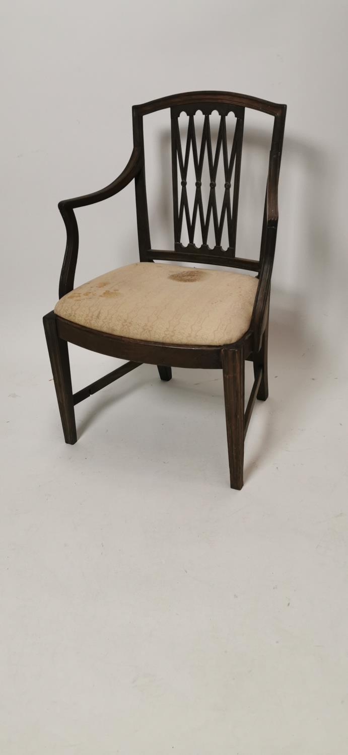 Early Georgian open armchair.