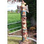 Model of an Indian Totem pole.