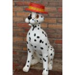 Resin model of a Dalmatian dog.