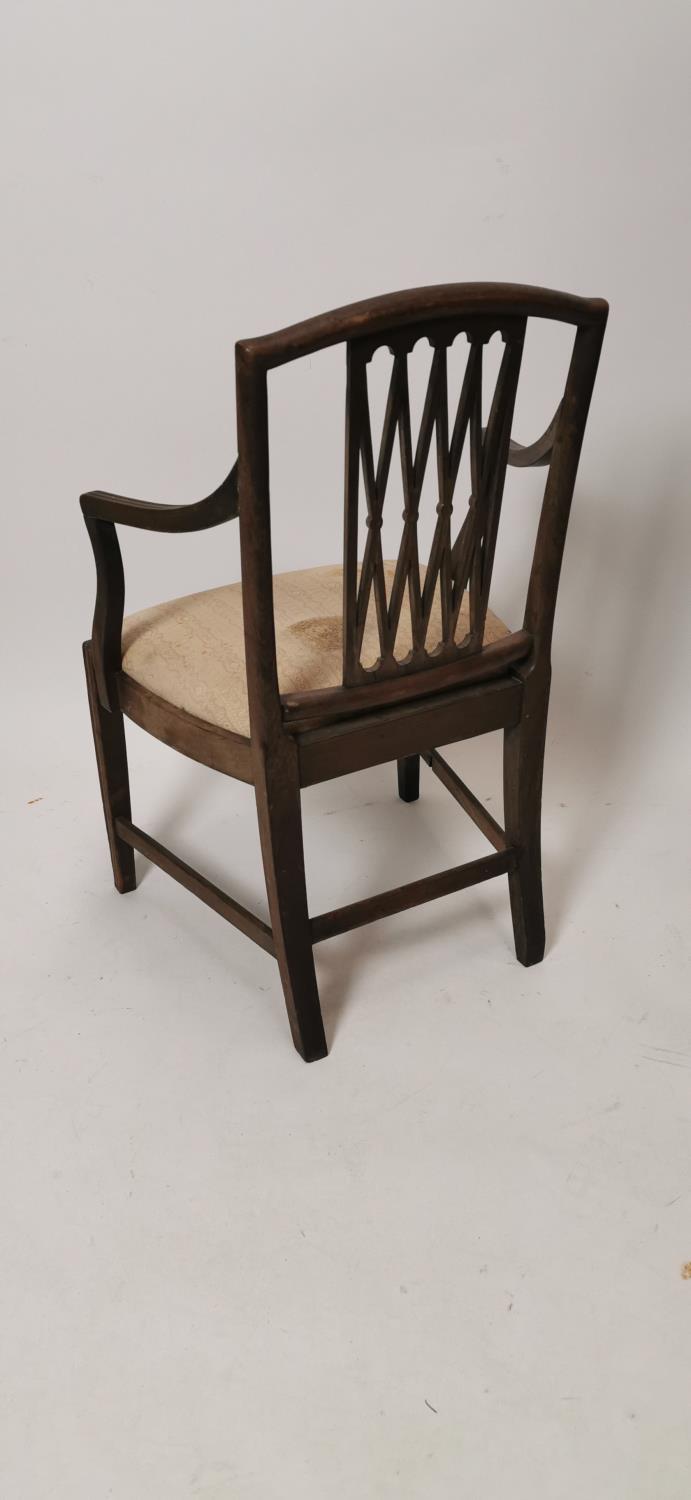 Early Georgian open armchair. - Image 2 of 2
