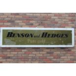 Benson and Hedges Pure Gold plastic advertising sign.