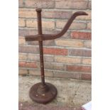 19th C. cast iron cart jack.