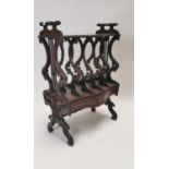 19th. C. mahogany Canterbury.