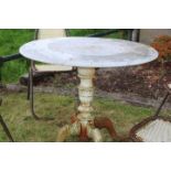 Decorative garden table.