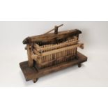 19th C. Oak fruit press.