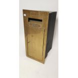 Early 20th C. brass and metal hotel post box.