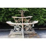 Decorative cast iron three tier water fall.