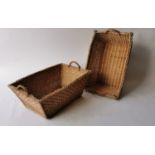 Pair of wicker baskets.