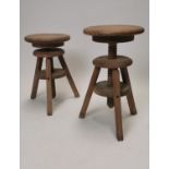 Pair of artist's stools.