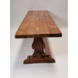 19th C. elm refectory table.