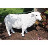 Resin model of a sheep.