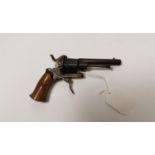 19th C. pin fire revolver.