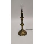 Early 20th. C Brass Table Lamp.