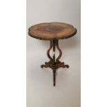 19th. C. French kingwood centre table.