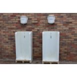 Pair of Twyford's ceramic urinals.