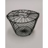 Late 19th C. wire egg basket.